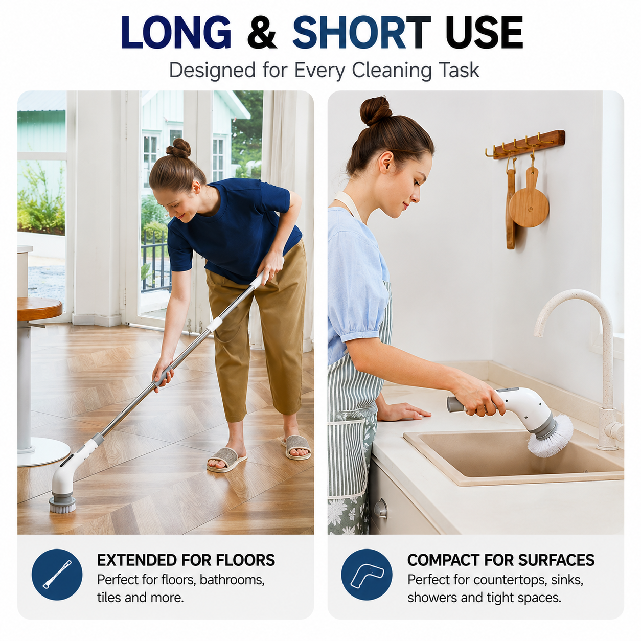 SpinReach™ Electric Scrubber (Extends up to 42")