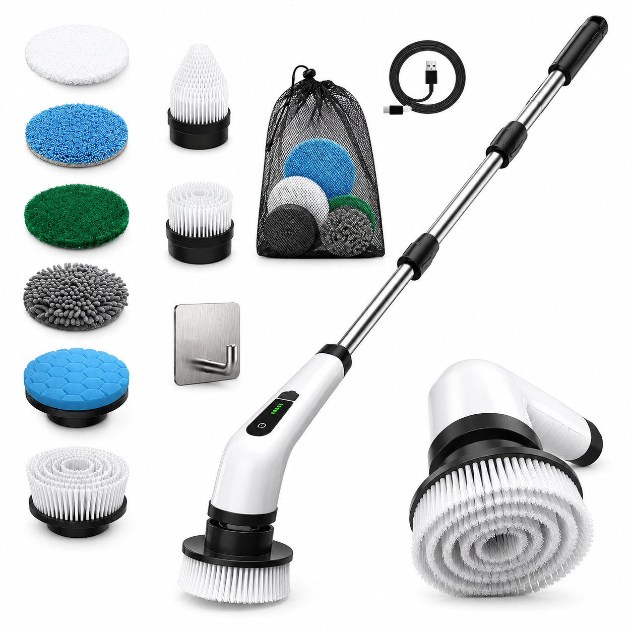 SpinReach™ Electric Scrubber (Extends up to 42")