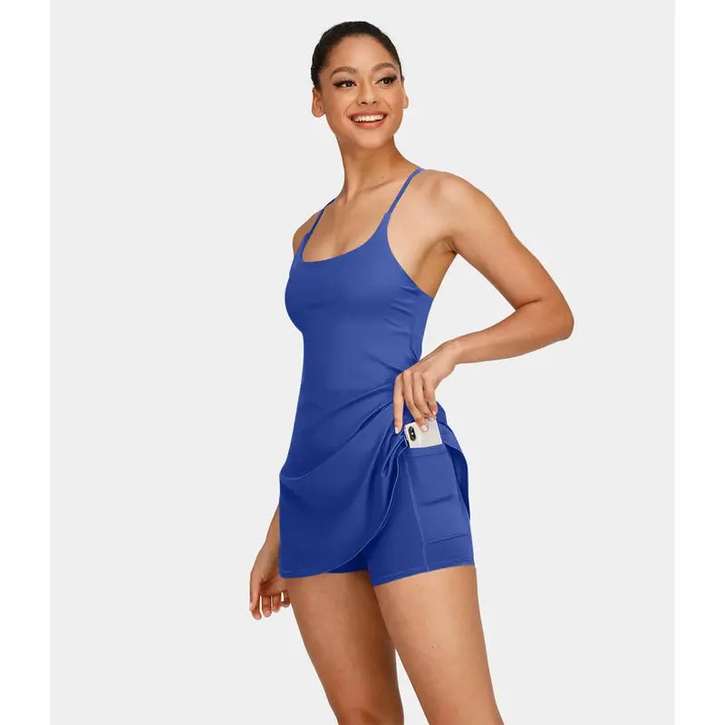 Plush Backless Active Dress