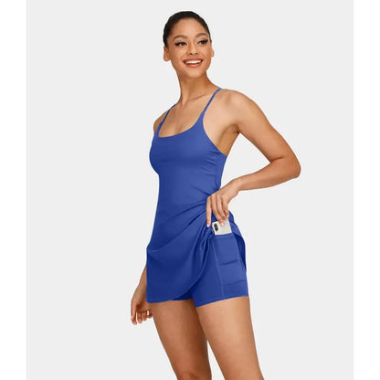 Plush Backless Active Dress