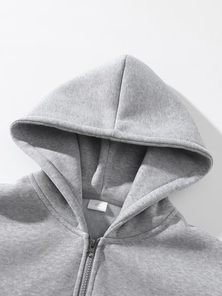 Grey Louvre Classic Half-Zip Set