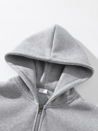 Grey Louvre Classic Half-Zip Set