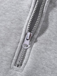 Grey Louvre Classic Half-Zip Set