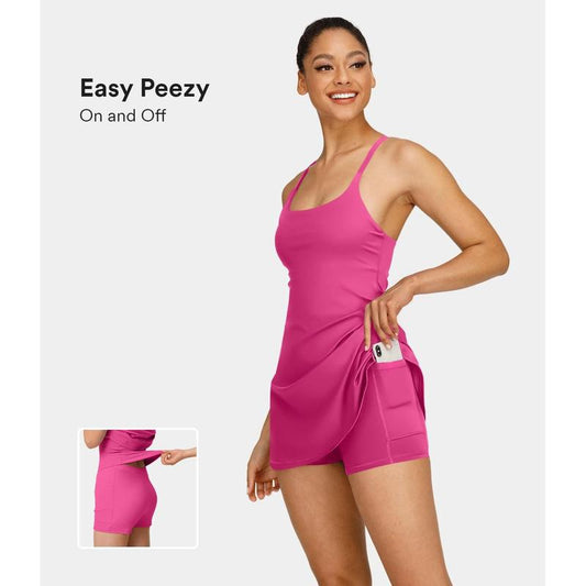 Plush Backless Active Dress