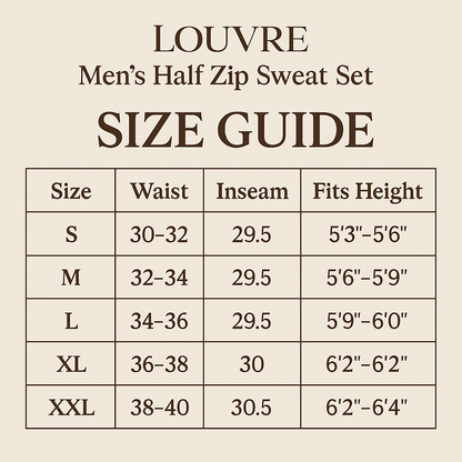Earth Louvre Classic Half-Zip Set